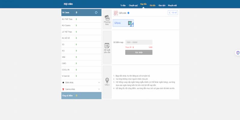 Đăng ký Kubet: Hướng dẫn chi tiết dành cho cược thủ 2025 5 Giao dịch nạp/rút cực kì đơn giản